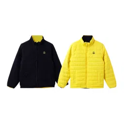 United Colors of Benetton Kids Multicolor Solid Full Sleeves Reversible Jacket image 1