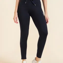 Sweet Dreams Navy Cotton Sports Tights image 1