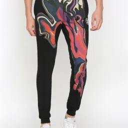 Being Human Black Regular Fit Printed Joggers-picture-29