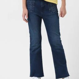 VERO MODA GIRL Blue Embellished Jeans-picture-27