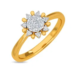 Kisna Diamond & Gold Jewellery Roan 18k (750) Diamond & Gold Ring For Women image 1