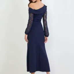 Styli Navy Blue Regular Fit Dress image 2