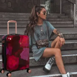it luggage Sheen Maxy Rose Red Large -28 inches Expandable Hardsided Trolley Bag with TSA Lock-image-9