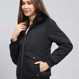 Monte Carlo Black Regular Fit Quilted Jacket image 3