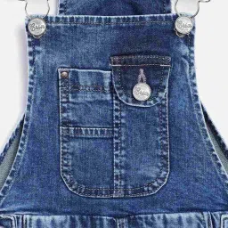 Crimsoune Club Kids Blue Regular Fit Dungaree image 3