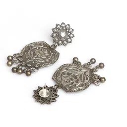 VENI Oxidised Silver-Plated Beaded Jewellery Set image 4