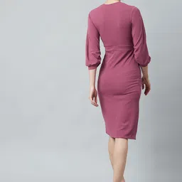 Athena Mauve Sheath Dress image 2