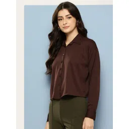 Aarika Brown Regular Fit Shirt image 3