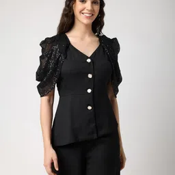 BLANC9 V-Neck Top & Trousers image 5