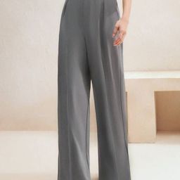 Next One Women Smart High-Rise Easy Wash Pleated Trousers-picture-0
