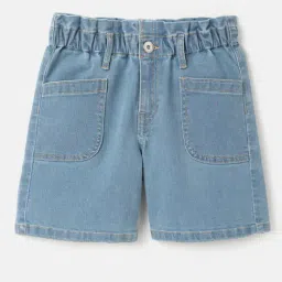 United Colors of Benetton Kids Blue Solid Shorts-picture-31