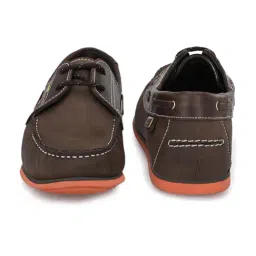 Hitz Men's Brown Boat Shoes image 5