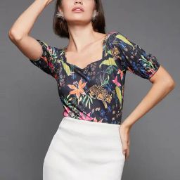 Miss Chase Multicolor Floral Print Top-picture-40