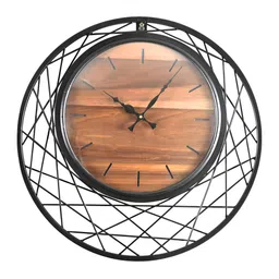 Royaloak Black & Brown Traditional Wall Clock-image-65