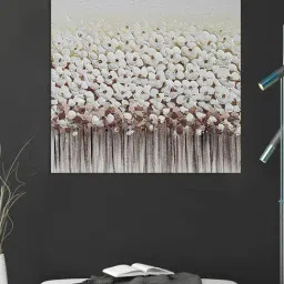Art Street Printed White & Brown Cotton Canvas Wall Art-image-8