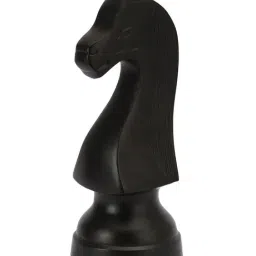 De Maison Decor Black Aluminium Antique Chess Horse Over-Size image 3