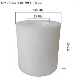 B K JAGAN & CO Round Teflon Bush, 63 x 100 x 100 mm (White) image 3