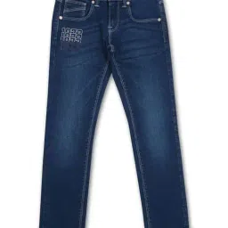Pepe Jeans Kids Blue Solid Jeans-image-70