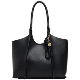 Aldo Black Overflow Satchel Handbag-image-72