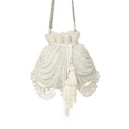 SG By Sonia Gulrajani Perle De Lune- Ivory Pearl Potli image 1