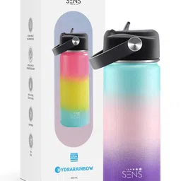 SENS Hydra Rainbow Stainless Steel Folder Water Bottle Pastel Rainbow 500 ml-picture-14