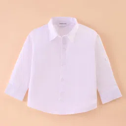 Mark & Mia Full Sleeves Nautical Theme Printed 3 Piece Party Suit with Bow & Hat - Navy Blue image 2