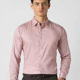 van heusen V Dot Ethnic Motifs Printed Spread Collar Slim Fit Pure Cotton Shirt-picture-33