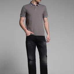 Jack & Jones Men Bootcut High-Rise Highly Distressed Light Fade Stretchable Jeans image 3