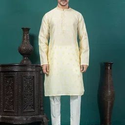 EKYAA Men Printed Mirror Work Kurta-picture-28