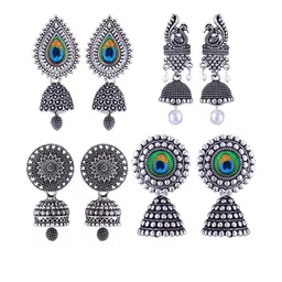 Sangria Alloy Silver-Plated Earrings-picture-32