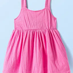 Babyhug CottonWoven Full Sleeves Floral Printed T-Shirt & Frock with Text Patch image 5