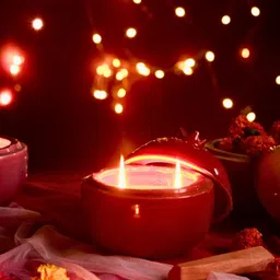 WEAVING HOMES Red Anar Candle Holder-image-29