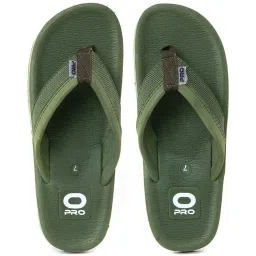 khadim Pro by Khadims Men's Green Flip Flops image 1