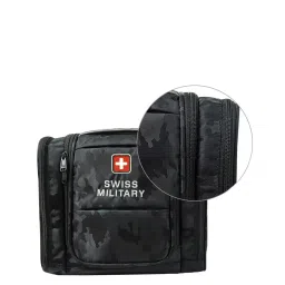 Swiss Military Black Printed Toiletry Bag image 5