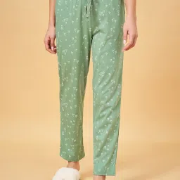 Dreamz by Pantaloons Green Cotton Printed Pyjamas image 1