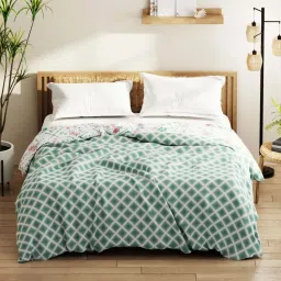 Bianca Denim Feel Green Fabric 192 TC 150 GSM Double Comforter image 1