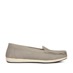 Bata Women's Grey Casual Loafers-image-76