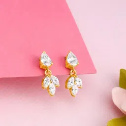 GIVA 92.5 Sterling Silver Shimmering Drop Earrings for Women-picture-33