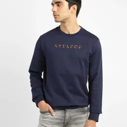 Levi's Navy Blue Cotton Regular Fit Sweatshirt image 1