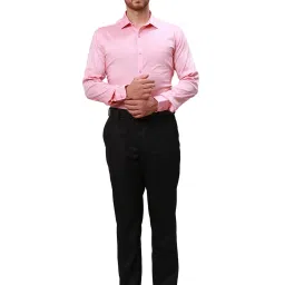 Park Avenue Red Slim Fit Self Design Shirt image 5