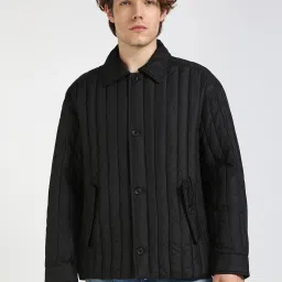 Calvin Klein Black Relaxed Fit Quilted Jacket image 1
