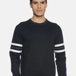 Force NXT Navy Cotton Regular fit Solid Sweatshirt-picture-39