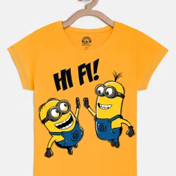 Kidsville Kids Yellow Minions Print T-Shirt image 1