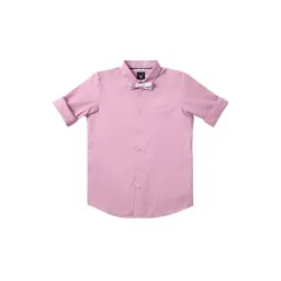 Allen Solly Junior Pink Solid Full Sleeves Shirt image 1
