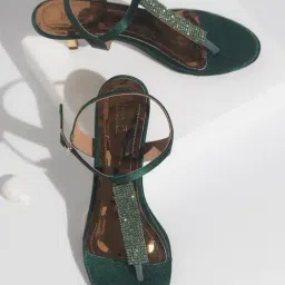 Inc.5 Women's Green Ankle Strap Sandals-picture-12