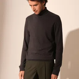 Selected Homme Black Cotton Regular Fit Pullover image 1