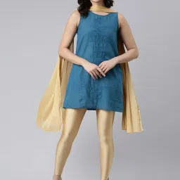 TWIN BIRDS Golden Plain Dupatta - Pack Of 2 image 5