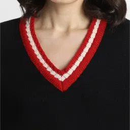 Forever 21 Black Cotton Printed Sweater image 5