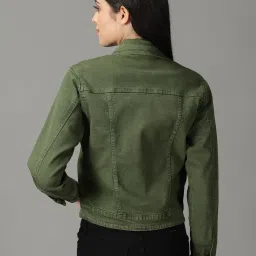 showoffff SHOWOFF Olive Denim Jacket image 2
