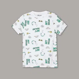 Fame Forever by Lifestyle Kids White Cotton Printed Tee image 1
